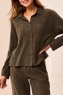 Tribal Women's Long Sleeve Top with Pockets BASIL