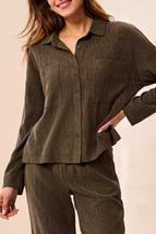 Tribal Women's Long Sleeve Top with Pockets BASIL