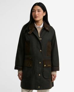 Barbour Women's Icons Modern Beaufort Wax Jacket OLIVE/CLASSIC