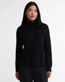 Barbour Women's Ambleside Cable Knitted Jumper NAVY