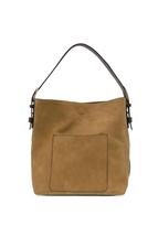 Joy Susan Hobo Rich Faux Suede Handbag WHEAT/COFFEE