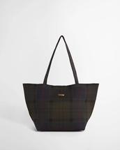 Barbour Layla Tartan Large Tote Bag SHADOWCLASSICTARTAN