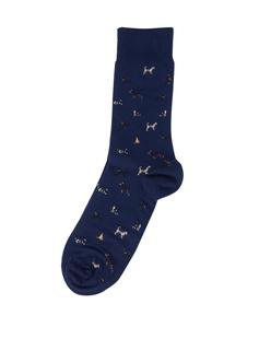 Barbour Men's Mavin Socks MIDBLUE/DOG