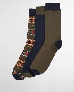 Barbour Men's Case Fair Isle Sock Gift Box CLASSICTARTAN