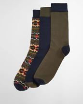 Barbour Men's Case Fair Isle Sock Gift Box CLASSICTARTAN