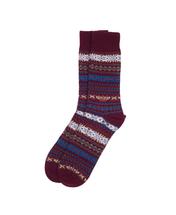 Barbour Men's Boyd Socks BURGUNDY
