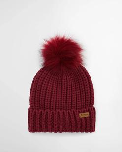 Barbour Women's Saltburn Beanie Hat BIKINGRED