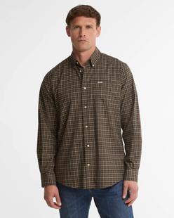 Barbour Men's Alderwood Regular Fit Tattersall Shirt OLIVE