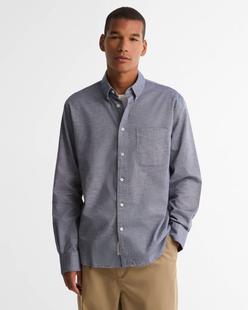 Barbour Men's Nevis Authentic Textured Shirt NAVYMARL