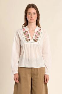 Molly Bracken Women's Woven Blouse WHITE