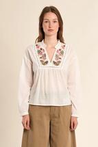 Molly Bracken Women's Woven Blouse WHITE
