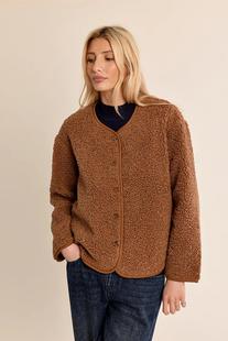 Molly Bracken Women's Button Front Jacket CAMEL