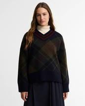 Barbour Women's Shae Knitted Jumper SHADOWCLASSICTARTAN
