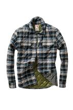 Relwen Qltd Flannel Shirtjacket DKGREYNVYPLAID