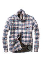 Relwen Qltd Flannel Shirtjacket WHITEMULTI