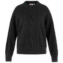 Fjallraven Women's Ovik Cable Knit Sweater BLACK