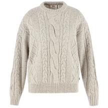 Fjallraven Women's Ovik Cable Knit Sweater CHALKWHITE