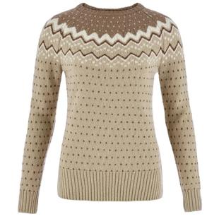 Fjallraven Women's Ovik Knit Sweater FOSSILSUEDEBROWN