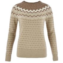 Fjallraven Women's Ovik Knit Sweater FOSSILSUEDEBROWN