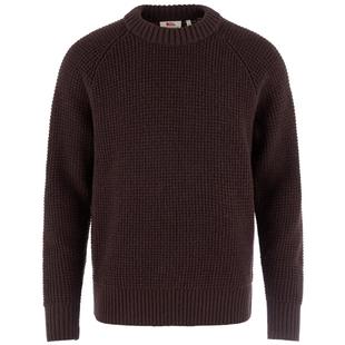 Fjallraven Men's Ovik Waffle Knit Sweater BLACKOAK