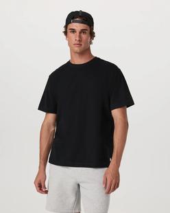 Vuori Men's Short Sleeve Heavyweight Tee Relaxed Fit BLACK