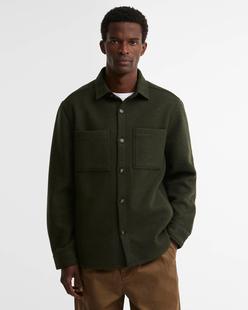 Barbour Men's Marltown Tailored Wool Blend Overshirt SAGE
