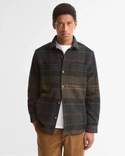 Barbour Men's Woodlane Brushed Check Overshirt SHADOWCLASSICTARTAN