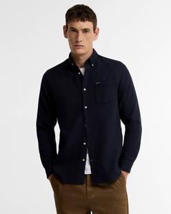 Barbour Men's Buckley Tailored Herringbone Shirt NAVY