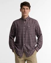 Barbour Men's Dishford Thermo Weave Regular Fit Checked Shirt DARKBORDEAUX
