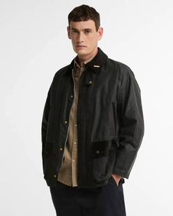 Barbour Men's Icons Patch Bedale Wax Jacket SAGE