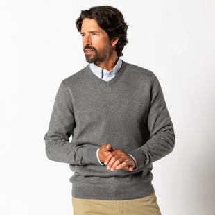 Duck Head Men's Buckley Merino V-Neck Sweater BRUSHEDNICKEL
