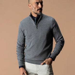 Duck Head Men's Ridley Cotton Cashmere 1/4 Zip Sweater Alternate View