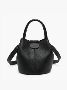 Jen & Co Farrah Vegan Bucket Bag BLACK