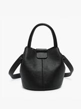 Jen & Co Farrah Vegan Bucket Bag BLACK
