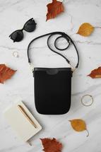 Jen & Co Myla Faux Suede Crossbody Bag BLACK