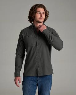 Kuhl Men's Revolvr Flannel Long Sleeve ONYX