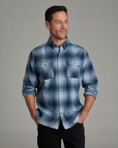 Kuhl Men's Dillingr Flannel Long Sleeve FADEDDENIM