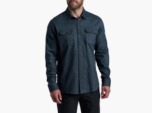 Kuhl Men's Descendr Flannel Long Sleeve DEEPABYSS