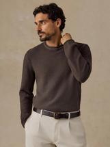 Faherty Men's Sunwashed Dockside Sweater COASTBROWN