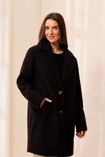 Tribal Women's Boucle Single Breast Button-Front Coat BLACK