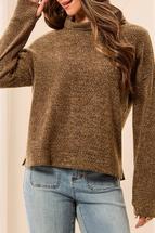 Tribal Women's Long Sleeve Funnel Neck Top DULLGOLD