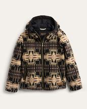 Pendleton Women's Cottonwood Fleece Hoodie BLACK/TANHARDING