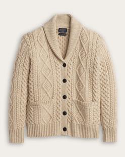 Pendleton Women's Fisherman Cardigan DRIFTWOOD