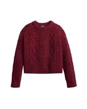 Pendleton Women's Fisherman Pullover WINEDONEGAL