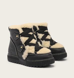 Sorel Women's Ona Ave Alpine Lux Winter Boot BLACK/NATURAL