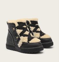 Sorel Women's Ona Ave Alpine Lux Winter Boot BLACK/NATURAL
