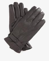 Barbour Men's Burnished Leather Thinsulate Gloves DARKBROWN