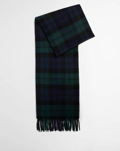 Barbour Men's New Check Tartan Scarf BLACKWATCH