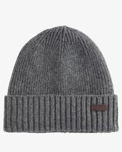 Barbour Men's Carlton Beanie Hat GREY
