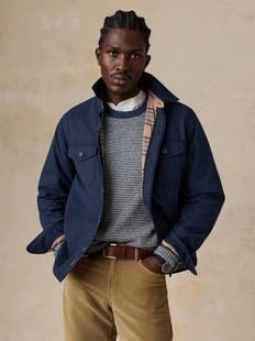 Faherty Men's Stretch Blanket Lined CPO ABYSSNAVY